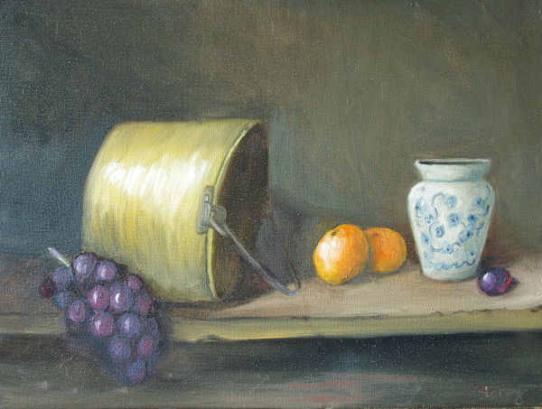 Brass Pail by Shelley Loring