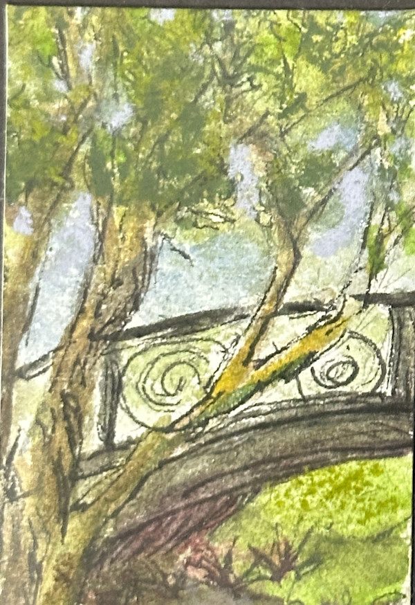 Garden Bridge by Shelley Loring