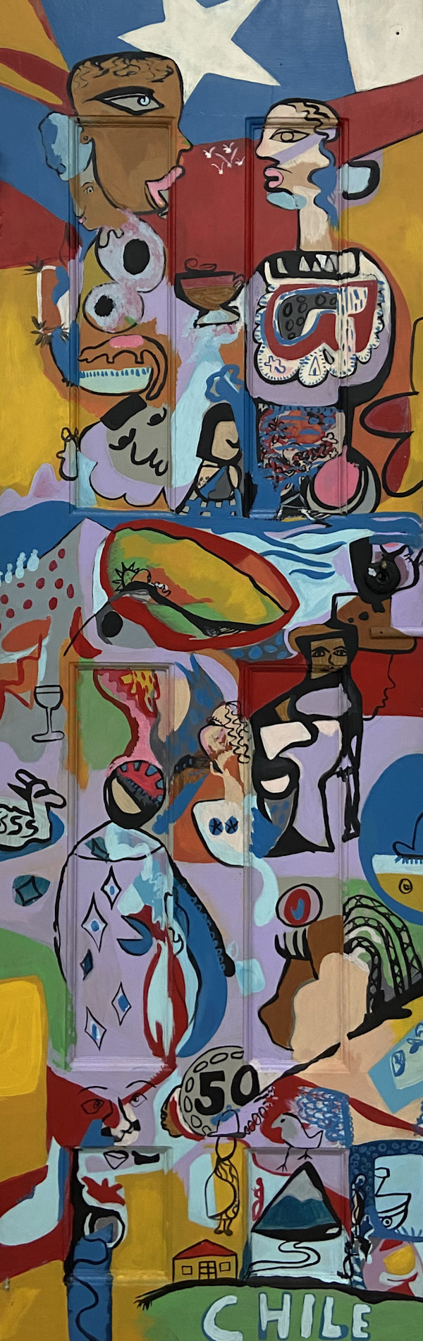 Chile - Doors to Mi Barrio by Amelia Casiano