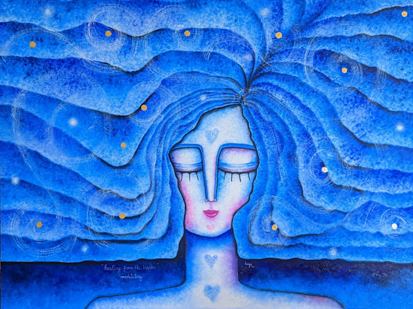 Meditating by Higo Gabarron