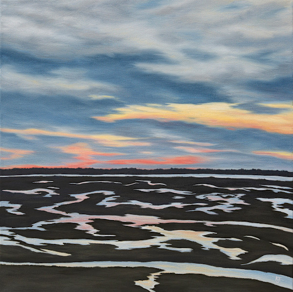 Sunset Marsh by Ann Travis