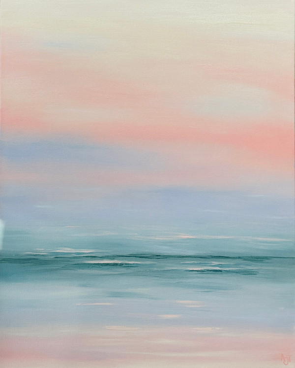 Sunset Horizon Abstract by Ann Travis