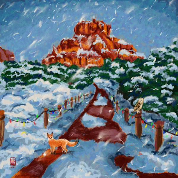 Sedona Winter Wonderland by Wesley Ethyn Bowers