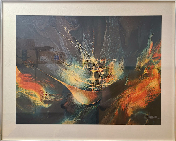 Le Bateau Phanome (Abstract) by Leonardo Nierman