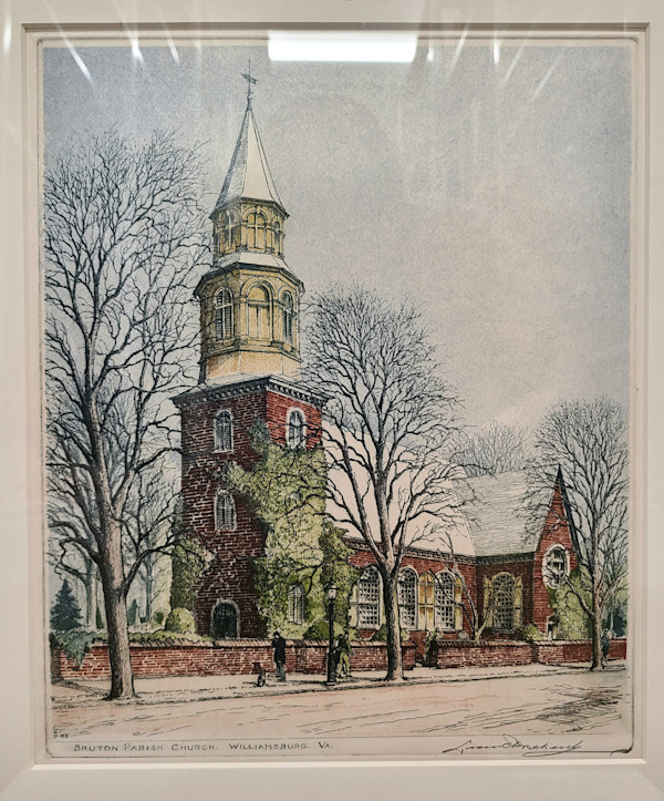 Bruton Parish Church, Williansburg, VA. by Leon Pescheret