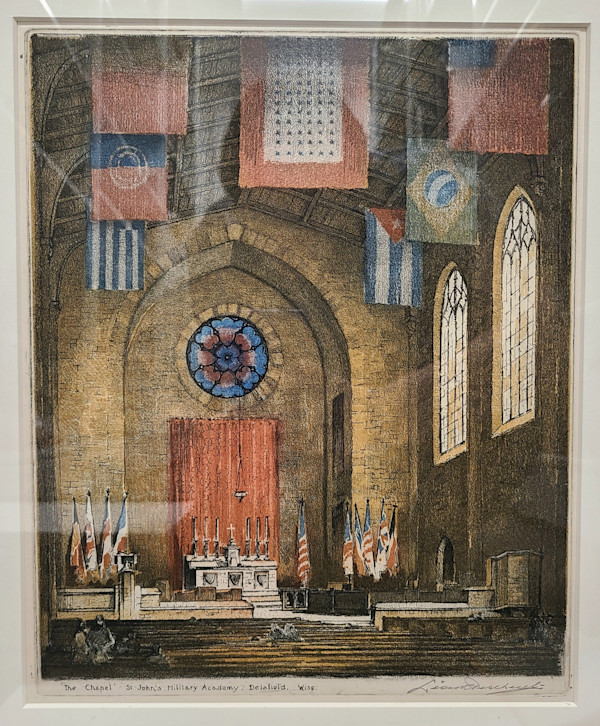 The Chapel, St. John's Military Academy, Delafield, Wisco. by Leon Pescheret