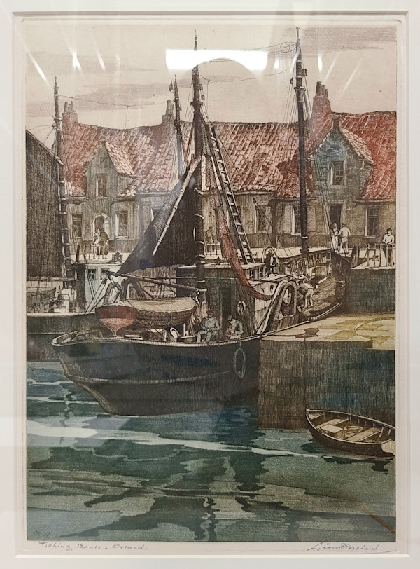 Fishing Boats, Portland by Leon Pescheret
