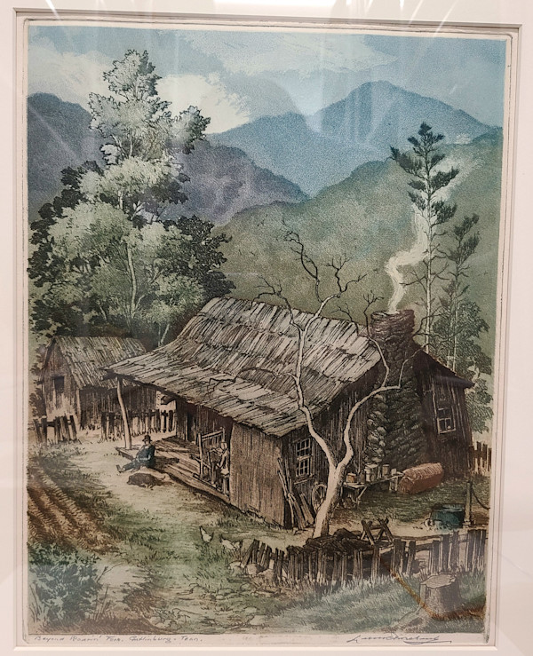 Beyond Roarin' Fork, Gatlinberg, Tenn. by Leon Pescheret