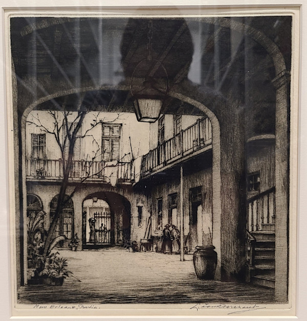 New Orleans, Patio by Leon Pescheret