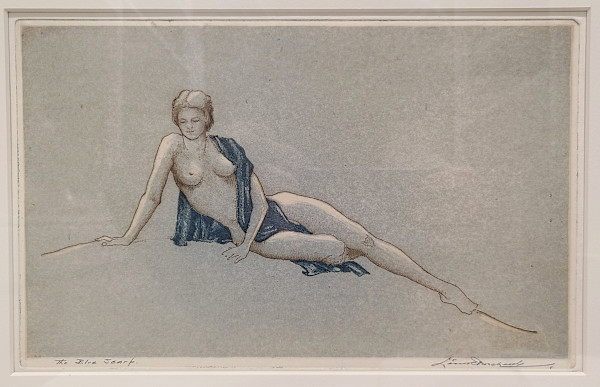 The Blue Scarf by Leon Pescheret