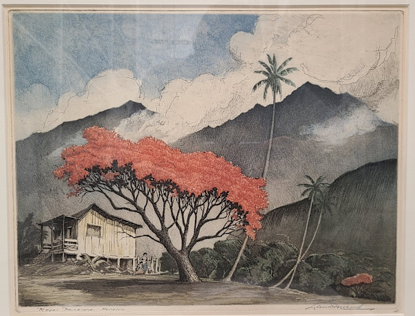 Royal Poinciana, Honolulu by Leon Pescheret