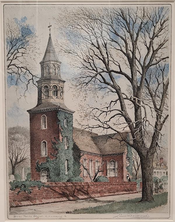 Bruton Parish Church, Williamsburg V.A. by Leon Pescheret