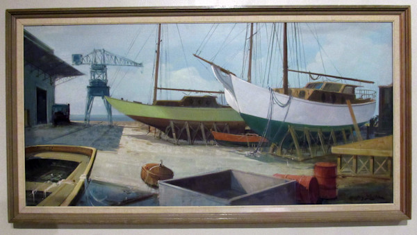 Along the Wharves by Richard Hayley Lever, Image 1.