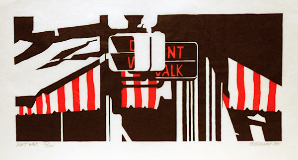 Don't Walk (Edition of 120) by Robert Cottingham, Image 1.