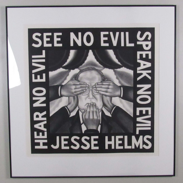 Fear No Evil (Jesse Helms), I/X by Roger Brown, Image 1.