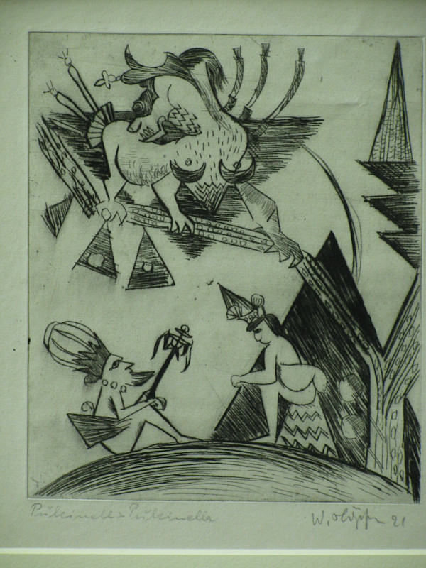 Pulcinell und Pulcinalla by Wilhem Höpfner