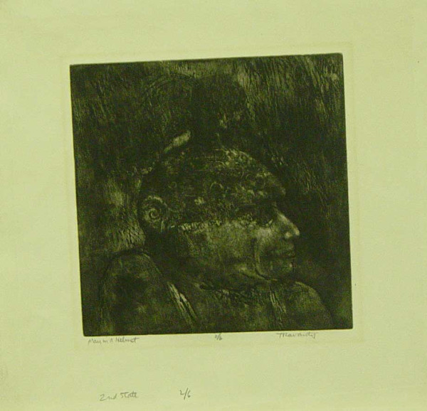 Man in Helmet, 2/6 by Leon Travanti, Image 1.