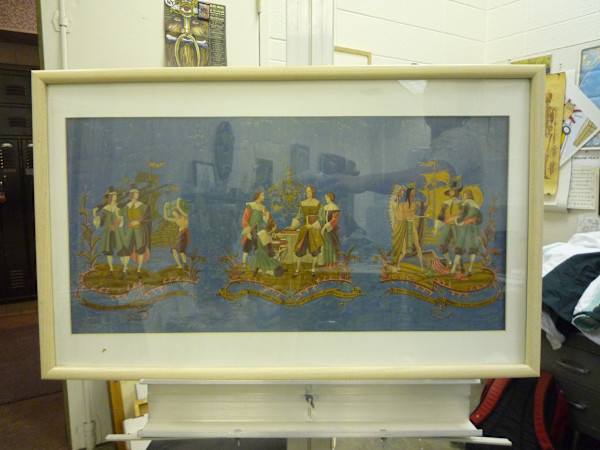 Mural Design (upper right corner ripped) by Andrew and Louis Karoly, Szanto