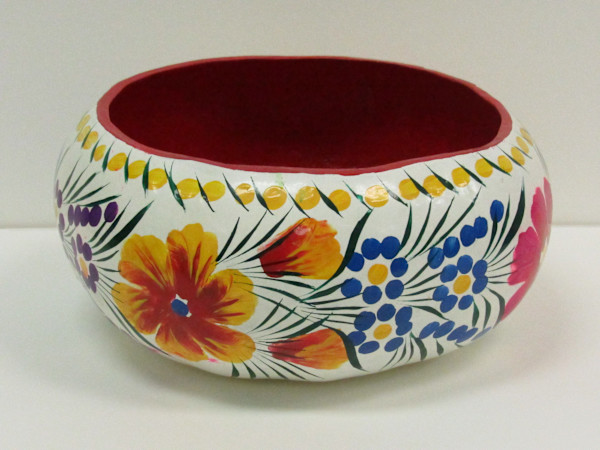 Untitled (Bowl with Painted Flowers) by Anonymous, Image 1.