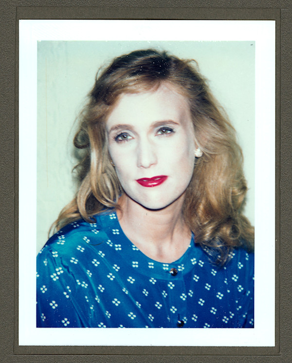 Unidentified Woman (Blue Dress, White Spots), 2 by Andy Warhol, Image 1.