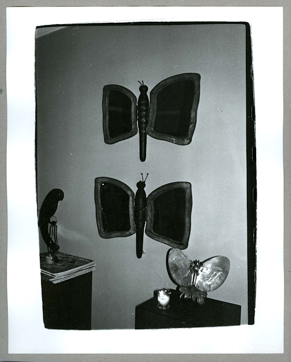 Wall with Two Butterflies by Andy Warhol