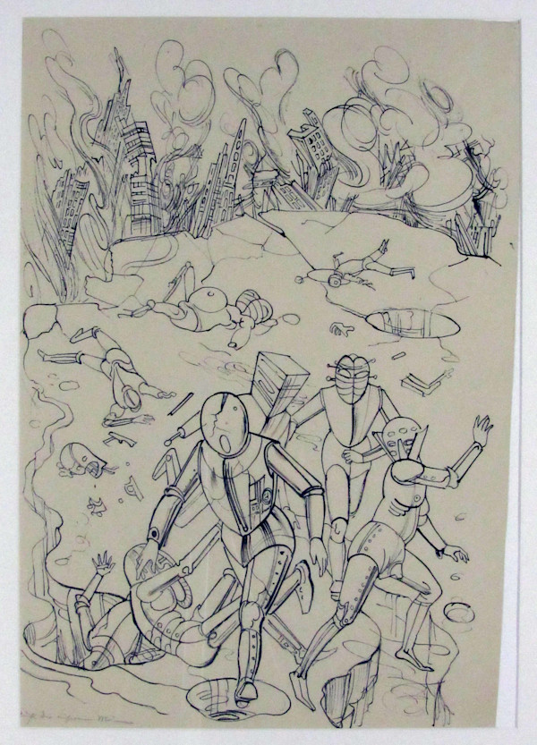 Die flucht der eiserhen Manner by Rudolf Schlichter, Image 1.