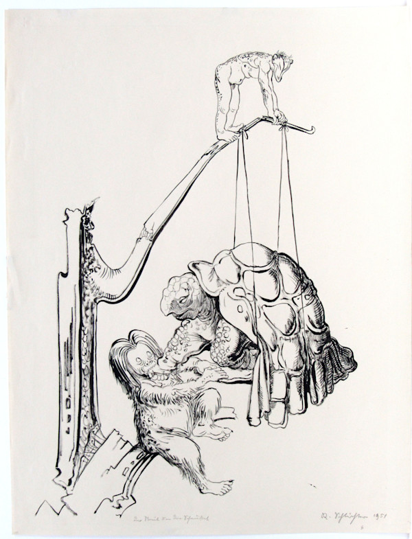 Der Streit … die schaukel (the dispute.. The swing) by Rudolf Schlichter, Image 1.