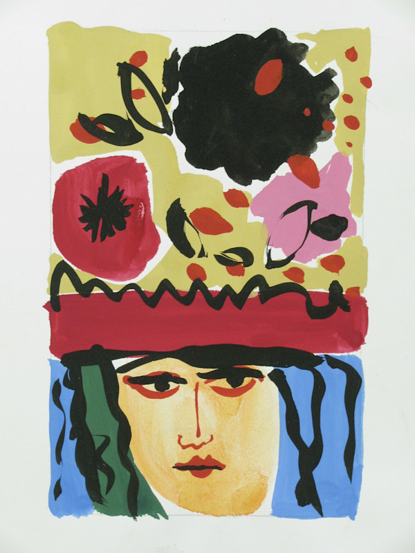 Woman with Flowered Hat by Schomer Lichtner, Image 1.