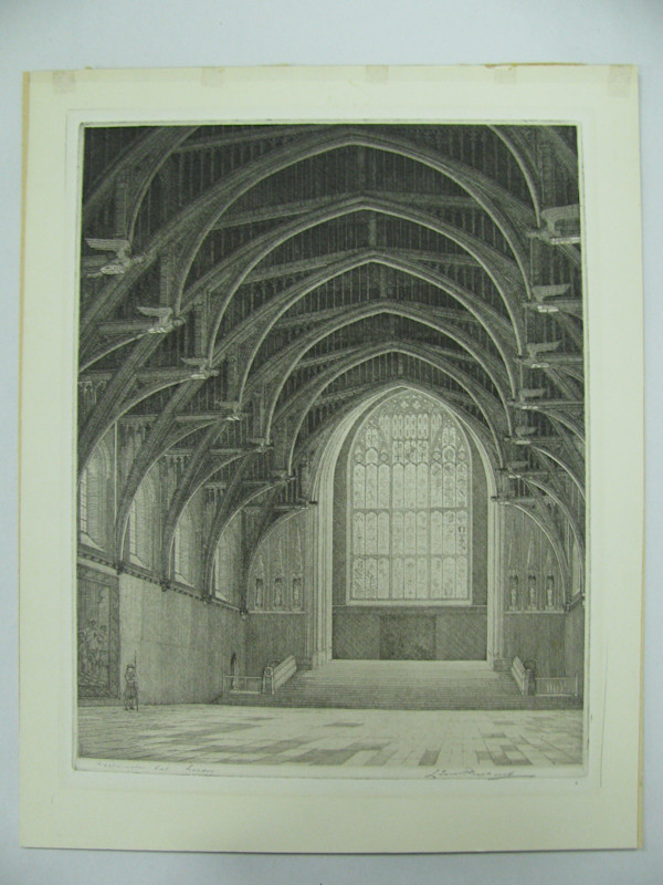 Westminster Hall, London by Leon Pescheret, Image 1.