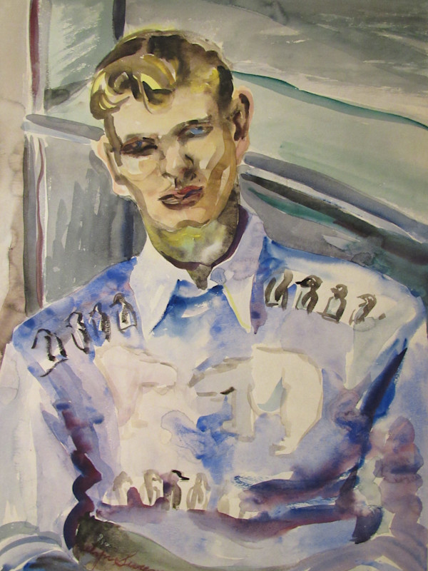 Portrait of a Man by Evelyn Guhr Sweeney, Image 1.