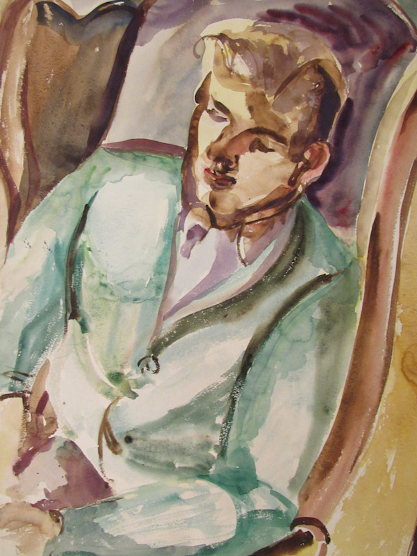 Portrait of a Man by Evelyn Guhr Sweeney, Image 1.