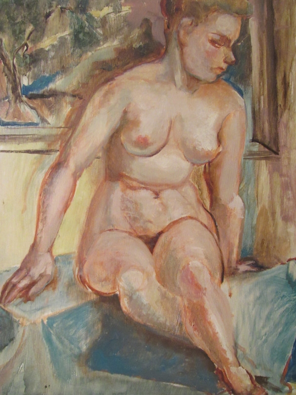 Seated Nude Woman by Evelyn Guhr Sweeney