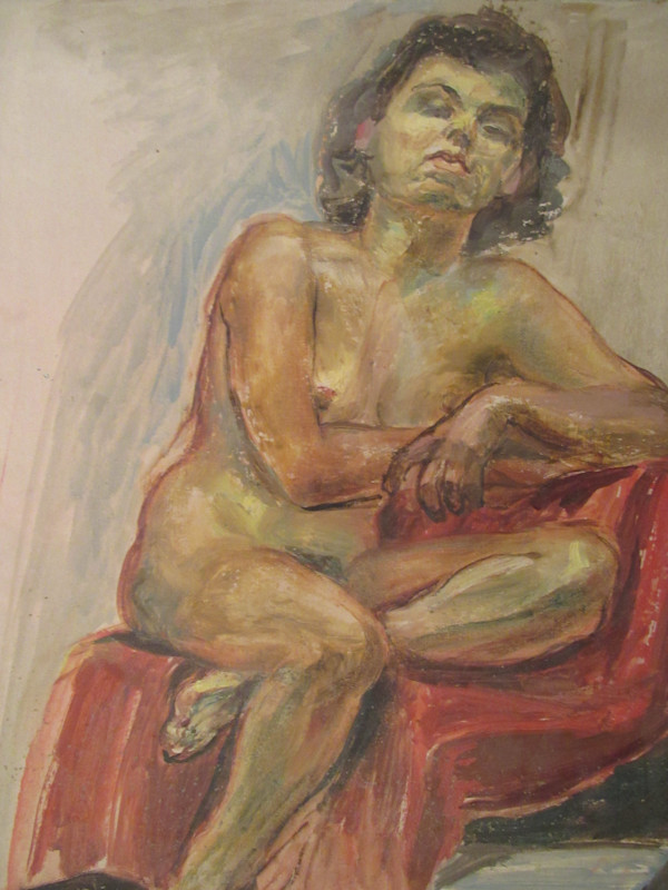 Seated Nude Woman by Evelyn Guhr Sweeney