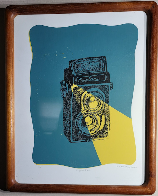 Crystar Camera Silkscreen Light Rays by Jan Somers