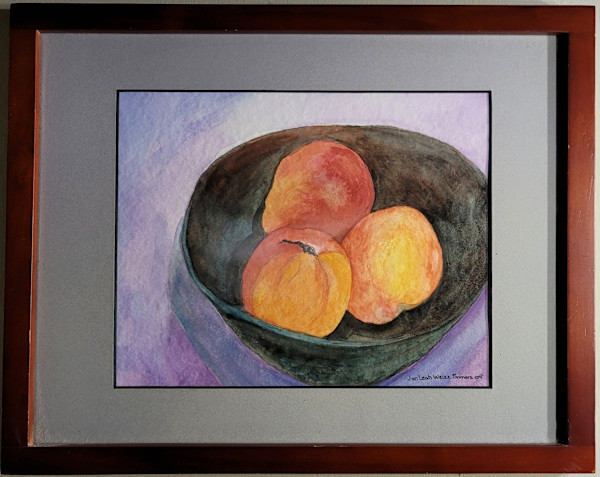 Peachs in a Bowl by Jan Somers