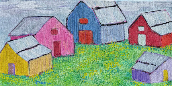 Rainbow Barn Village by Yolanda Kennison