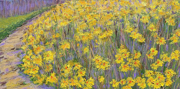 Wild Flowers in Yellow by Yolanda Kennison, Image 1.