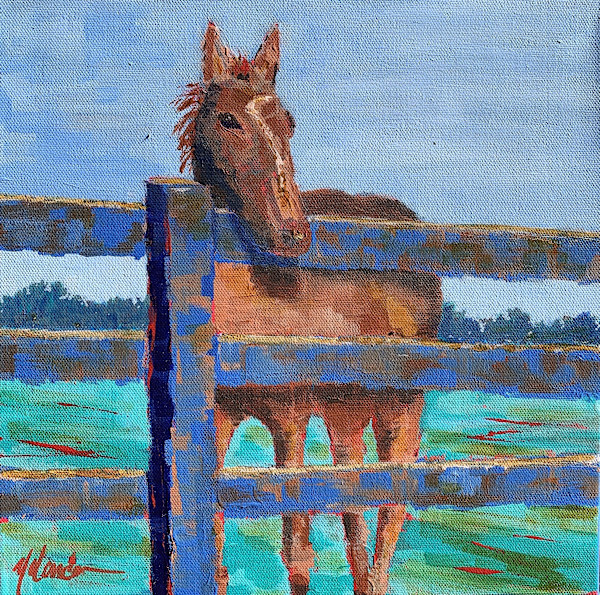 Behind the Blue Fence by Yolanda Kennison, Image 1.