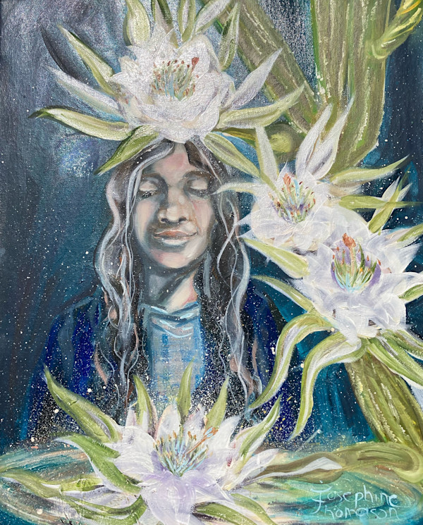 Night Blooming Crown By Josephine Thomason by Heart of the Sun Gallery