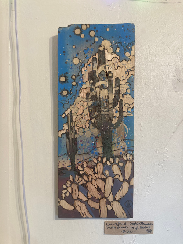 Cholla Bud Photo Bomb by Heart of the Sun Gallery