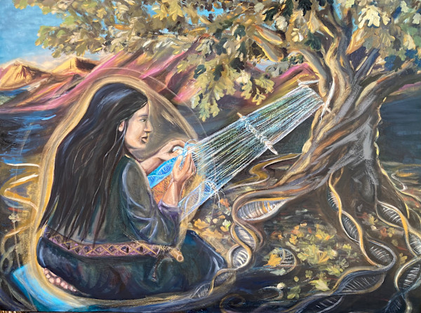 Weaving the DNA by Josephine Thomason by Heart of the Sun Gallery