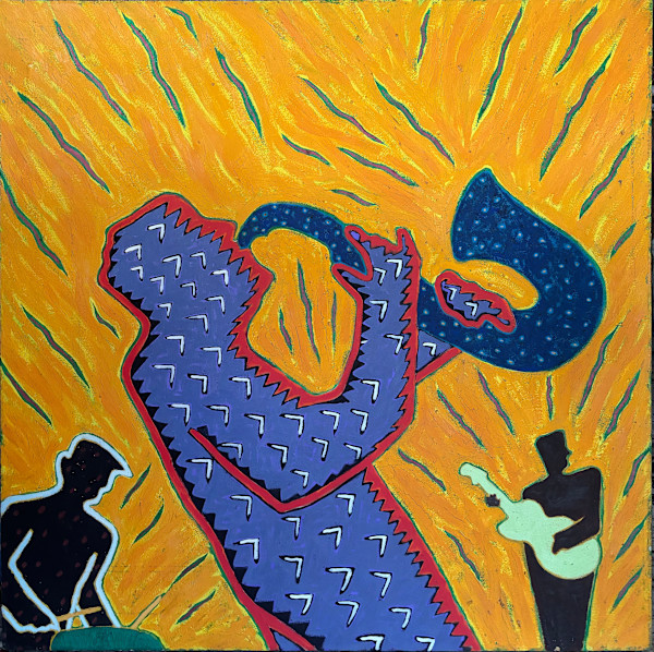 Saxophone Player by Francis Pavy