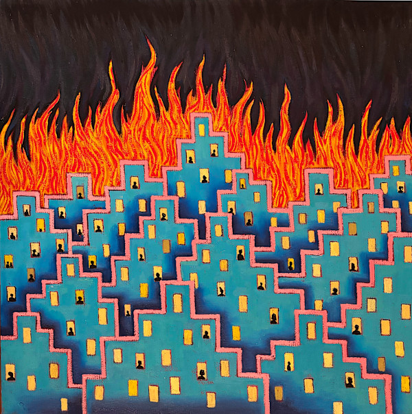 Burning Summer in the city  by Francis Pavy