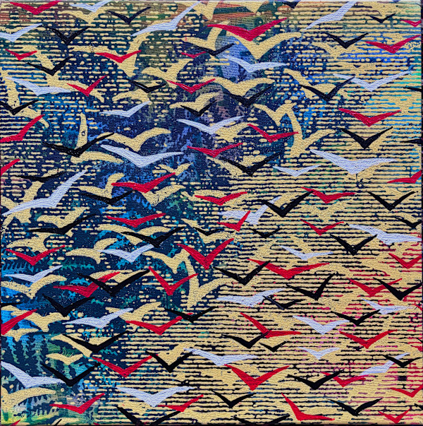 Flock before the Storm by Francis Pavy