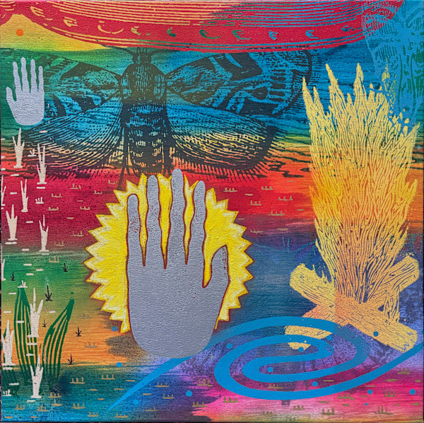 Moth to a flame by Francis Pavy