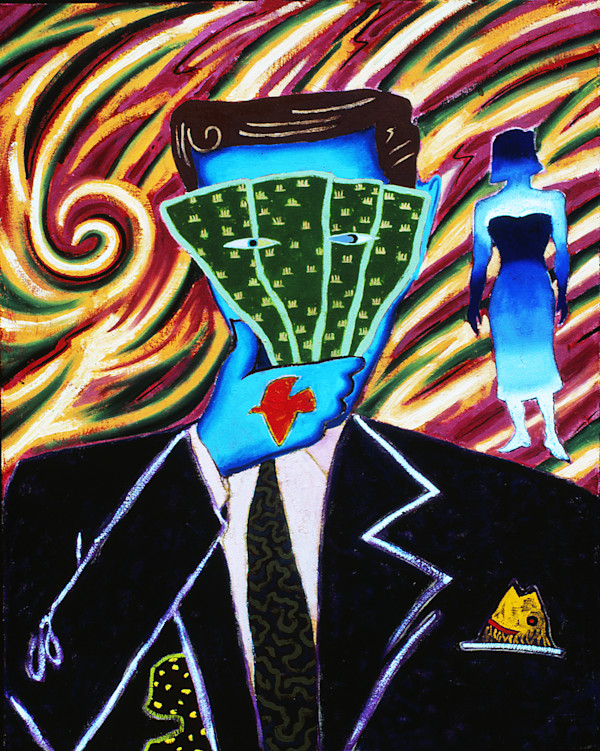 Moon eyed Money masked Man in a Mexican Mood by Francis Pavy