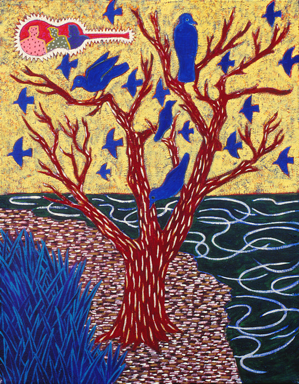 Birds Rootsing by Francis Pavy