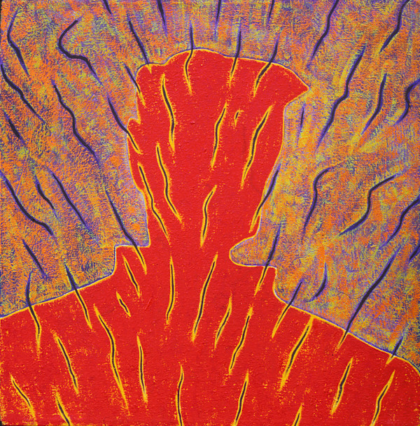 Man in smoke filled room by Francis Pavy