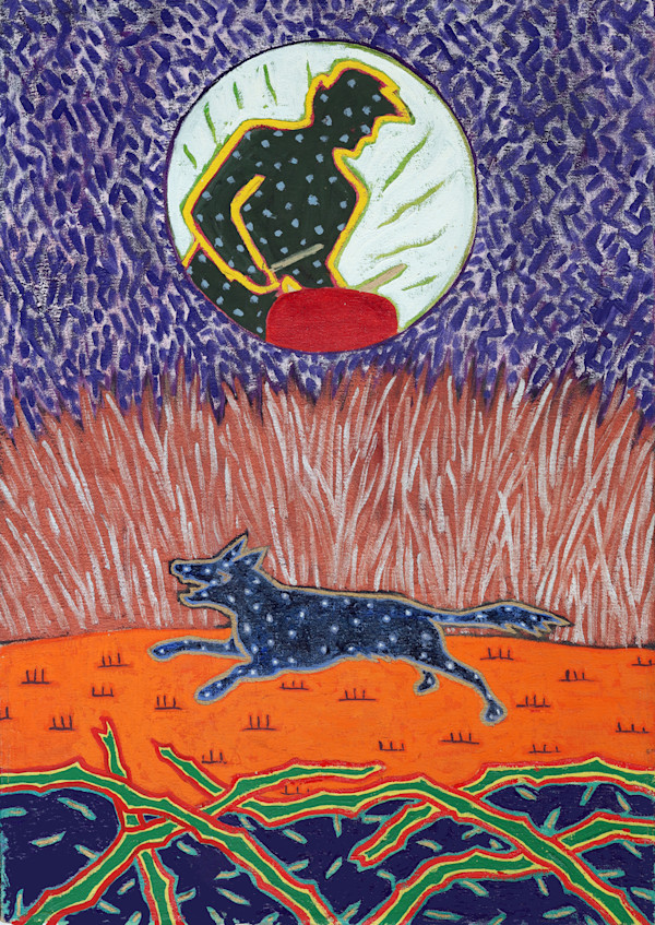 Dog Barking at the Moon by Francis Pavy