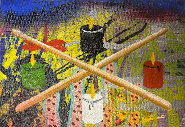 Burning Candles For the Drummer (study) by Francis Pavy